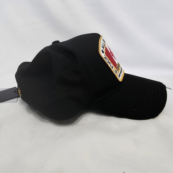 Dsquared2 Canadian Flag Icon Baseball Cap Baseball Hat Black - Picture 3 of 7